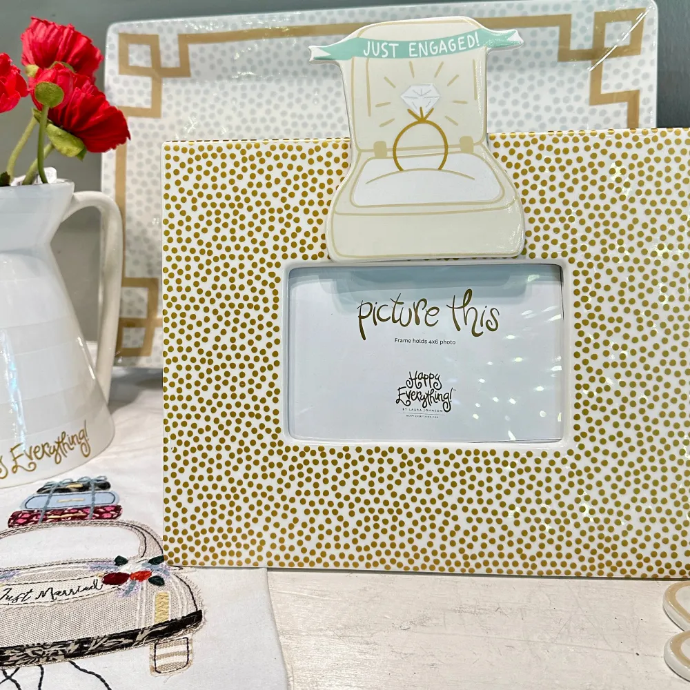 Happy Everything Gold Small Dot Mini Frame by !