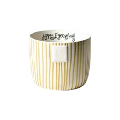 Happy Everything Gold Stripe Mini Bowl by !