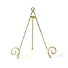 Happy Everything Gold Swirl Plate Stand Gold by !