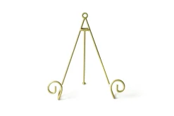 Happy Everything Gold Swirl Plate Stand Gold by !