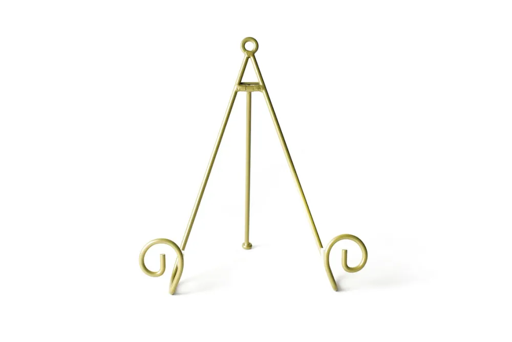Happy Everything Gold Swirl Plate Stand Gold by !