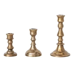 Creative Coop Gold Taper Holder, Medium