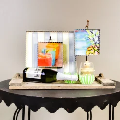The Round Top Collection Gray and White Display Board