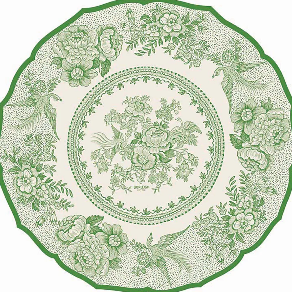 Hester & Cook Green Asiatic Pheasants Placemat Set