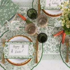Hester & Cook Green Asiatic Pheasants Placemat Set
