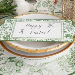 Hester & Cook Green Asiatic Pheasants Placemat Set