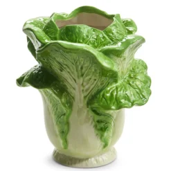 RAZ Green Cabbage Vase, 9.5"