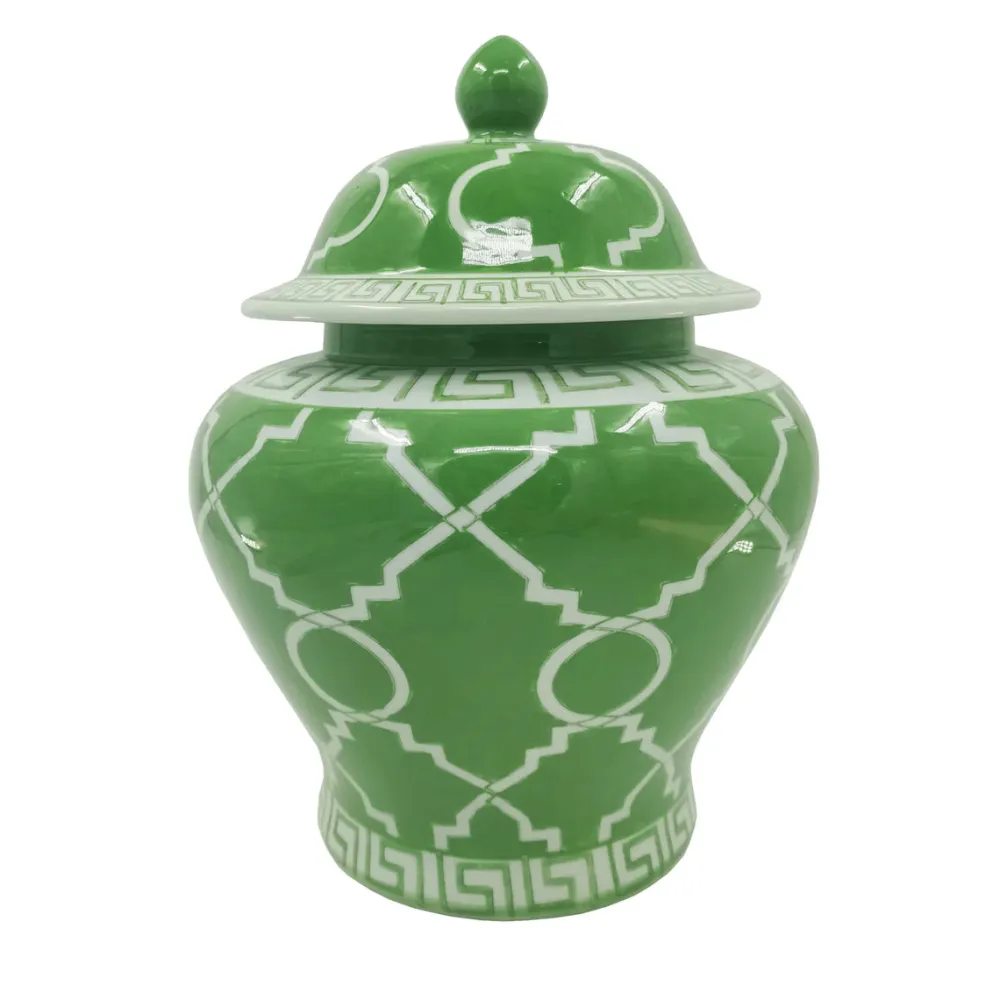 Winward Green Ginger Jar
