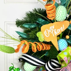 Liberty Floral Green Gingham Egg Pick