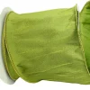 Reliant Ribbon Green Grass Dupioni Supreme Ribbon, 4" X 10YD