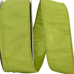 Reliant Ribbon Green Grass Dupioni Supreme Ribbon, 2.5" X 50YD