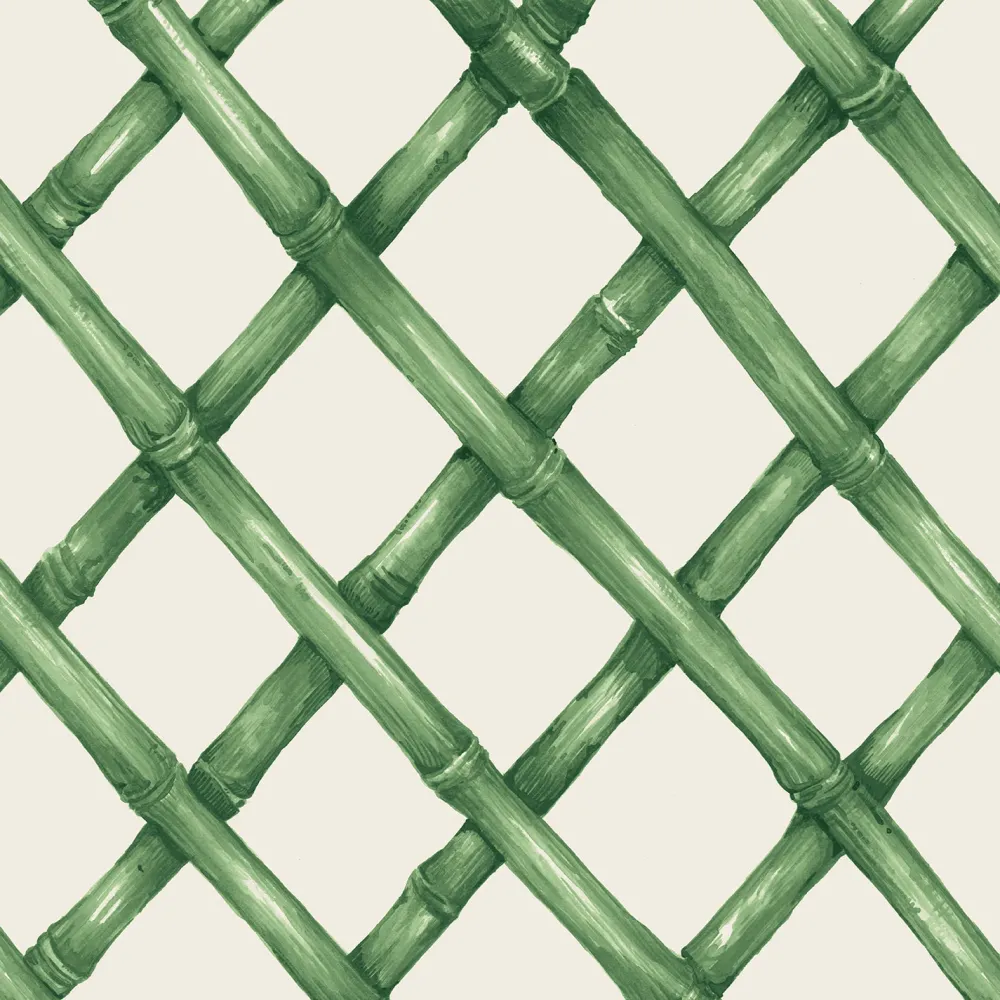 Hester & Cook Green Lattice Cocktail Napkin Set