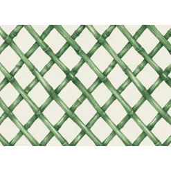 Hester & Cook Green Lattice Placemat Set