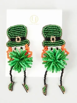 Laura Janelle Green Leprechaun Earring