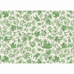 Hester & Cook Green Regal Peacock Placemat Set