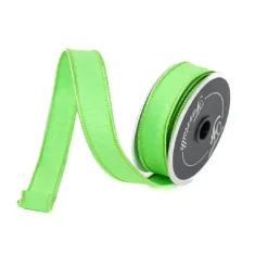 Farrisilk Green Sherbet Dupion Ribbon, 1" X 10YD