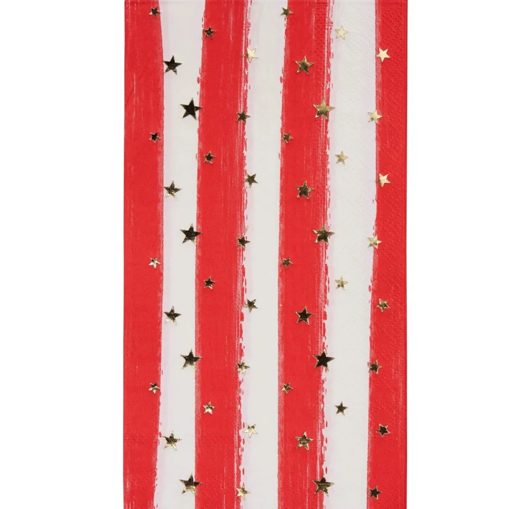 Sophistiplate Guest Towel, Patriotic Confetti