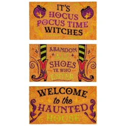 Evergreen Halloween Glitter Coir Mat