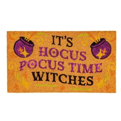 Evergreen Halloween Glitter Coir Mat