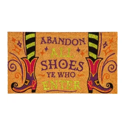 Evergreen Halloween Glitter Coir Mat