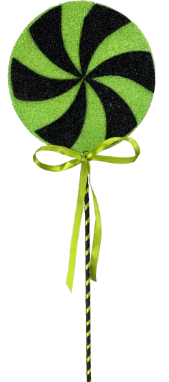 Liberty Floral Halloween Lollipop Swirl Pick, 18"