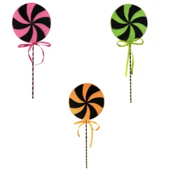 Liberty Floral Halloween Lollipop Swirl Pick, 18