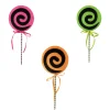 Liberty Floral Halloween Lollipop Swirl Pick, 17"