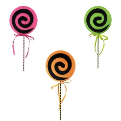 Liberty Floral Halloween Lollipop Swirl Pick, 17"