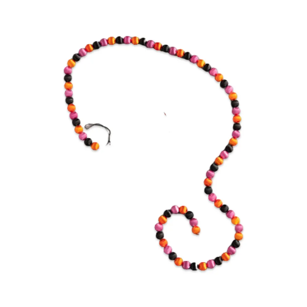 Glitterville Halloween Silk Ball Garland by , Small