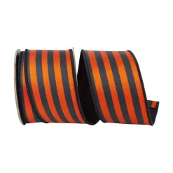 Reliant Ribbon Halloween Twill Stripe Ribbon, 2.5" X 5YD