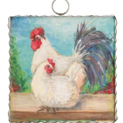 The Round Top Collection Hamilton Rooster & Hen Mini Gallery Art