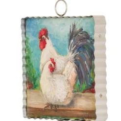 The Round Top Collection Hamilton Rooster & Hen Mini Gallery Art