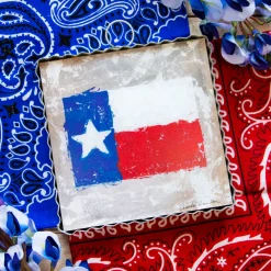 The Round Top Collection Hamilton Texas Flag Mini Gallery Art