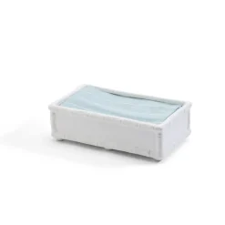 Two's Company Hampton Faux Bamboo Fretwork Guest Towel Tray