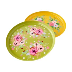 180 Degrees Hand Painted Floral Tray