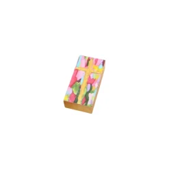 Trade Cie Hand Painted Wood Cross Block