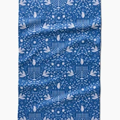 Geometry Hanukkah Sameach Tea Towel
