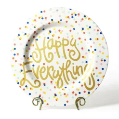 Happy Everything Happy Dot Big Round Platter by !