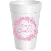 Sassy Cups Happy Easter Flower Wreath Foam Cup Sleeve