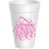 Sassy Cups Happy Easter Script Foam Cup Sleeve