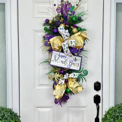 Craig Bachman Happy Mardi Gras Glitter Sign