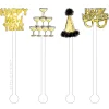 ACRYLIC STICKS, LLC Happy New Year Acrylic Stir Stick Set