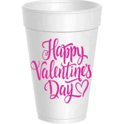Sassy Cups Happy Valentine's Day Foam Cup Sleeve