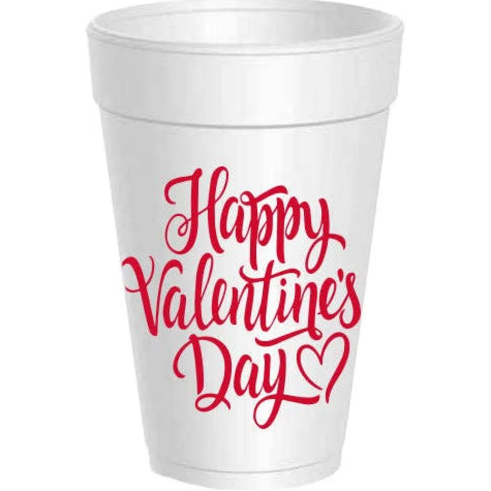 Sassy Cups Happy Valentine's Day Foam Cup Sleeve