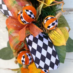 Liberty Floral Harlequin Pumpkin Spray