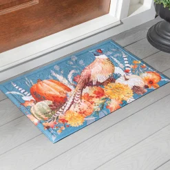 Evergreen Harvest Pheasant Embossed Floor Mat