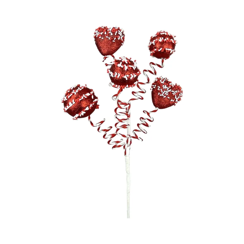 Liberty Floral Heart Cake Pop Pick