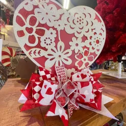 Reliant Ribbon Heart Glitter Tales Ribbon, 2.5" X 10YD