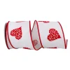 Reliant Ribbon Hearts Embroidered - 4"X10YD