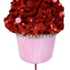 Liberty Floral Heart Sequin Cupcake Pick